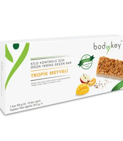 Nutriway BodyKey Étkezéshelyettesítő Szelet Trópusi Gyümölcsökkel