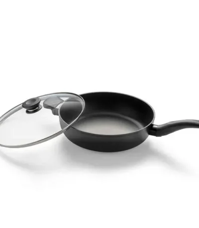 Tapadásmentes serpenyő fedővel, 28 cm, iCook